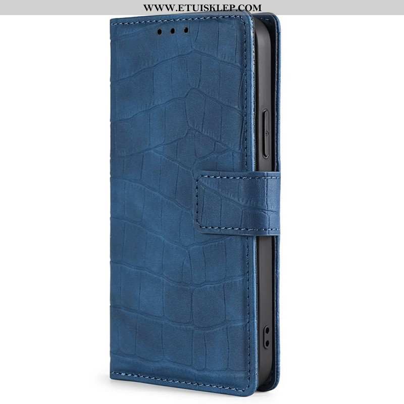 Etui Folio do OnePlus Nord 2T 5G Styl Skóry Krokodyla